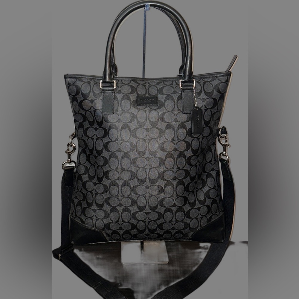 Coach Signature Heritage Foldover F71103 Men's Signature Line Handbag,Shoulde... - Picture 2 of 9